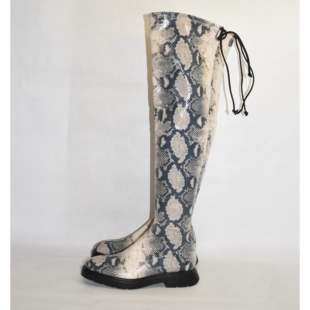 $950 Stuart Weitzman Kristina Python Stretch Over… - image 4